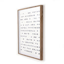 Tide See Through Blue by FH Art Studio - 48X48 Rustic Walnut