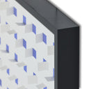 Tide See Through Blue by FH Art Studio - 72X32 Black Maple