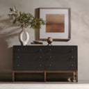 Verity 6 Drawer Dresser - Black Raffia
