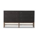 Verity 6 Drawer Dresser - Black Raffia