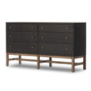 Marlowe 6 Drawer Dresser - Black Raffia