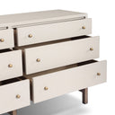 Marlowe 6 Drawer Dresser - Ivory Painted Raffia