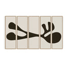 Element Organic Shape I Set by FH Art Studio - 80X48 White Oak