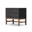 Verity Fiona Nightstand - Black Raffia