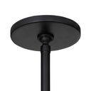 Luxe Cullen Linear Double Pendant - Black Leather