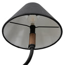 Luxe Cullen Linear Double Pendant - Black Leather