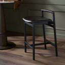 Aeloria Baden Bar Counter Stool - Counter Sonoma Black