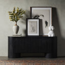 Aveline Giovani Media Console - Black Marble