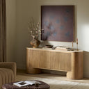 Aveline Giovani Media Console - Natural Travertine
