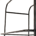 Novara Swinton Bookcase - Hammered Gunmetal 102