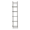 Novara Swinton Bookcase - Hammered Gunmetal 102