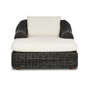 Solara Outdoor Chaise Lounge - Chunky Charcoal Woven