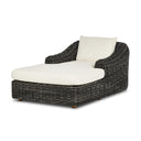 Solara Outdoor Chaise Lounge - Chunky Charcoal Woven