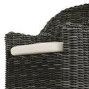 Solara Outdoor Dining Armchair - Chunky Charcoal Woven