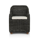 Solara Outdoor Dining Armchair - Chunky Charcoal Woven
