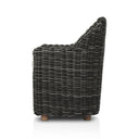 Solara Outdoor Dining Armchair - Chunky Charcoal Woven
