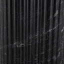 Aveline Oranda End Table - Black Scalloped Marble