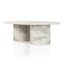 Verano Oranda Coffee Table - Polished White Marble