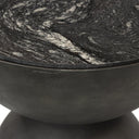 Aveline Corbett End Table - Polished Black Marble