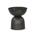 Aveline Corbett End Table - Polished Black Marble