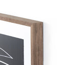 Abstract Botanic Line Drawing by Roseanne Kenny - 40X60 White Panel