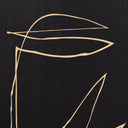 Abstract Botanic Line Drawing by Roseanne Kenny - 40X60 Maple Panel