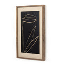 Abstract Botanic Line Drawing by Roseanne Kenny - 40X60 Maple Panel