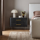 Avante Fletcher Large Nightstand - Distressed Black Oak