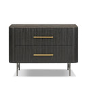 Avante Fletcher Large Nightstand - Distressed Black Oak