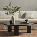 Verano Mesa Round Coffee Table - Ebony Parawood 48