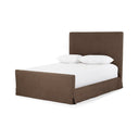 Stylish Daphne Slipcover Bed - Queen Brussels Coffee