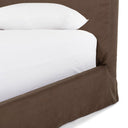 Stylish Daphne Slipcover Bed - King Brussels Coffee