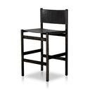 Liora Bar Counter Stool - Bar Sonoma Black W Charcoal Parawood