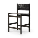 Aria Kena Bar Counter Stool - Counter Sonoma Black W Charcoal Parawood