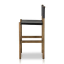 Aria Kena Bar Counter Stool - Bar Sonoma Black W Solid Parawood
