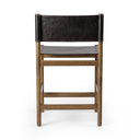 Aria Kena Bar Counter Stool - Counter Sonoma Black W Solid Parawood