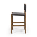 Aria Kena Bar Counter Stool - Counter Sonoma Black W Solid Parawood