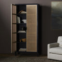 Zenith Tall Cabinet - Black Wash Mango