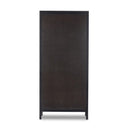 Aveline Caprice Tall Cabinet - Black Wash Mango W Black Cane