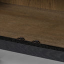 Aveline Tolle Panel Door Cabinet - Drifted Matte Black