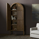 Aveline Tolle Panel Door Cabinet - Drifted Oak Solid