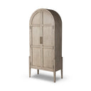 Aveline Tolle Panel Door Cabinet - Rustic White