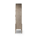 Aveline Tolle Panel Door Cabinet - Rustic White