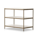 Aveline Large Nightstand - Antique Brass