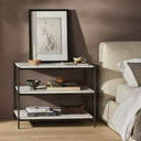 Regal Felix Large Nightstand - Hammered Grey