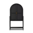 Veridian Tolle Bar Cabinet - Drifted Matte Black