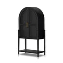 Aveline Tolle Bar Cabinet - Drifted Matte Black