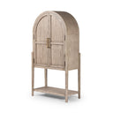 Aveline Tolle Bar Cabinet - Rustic White Veneer