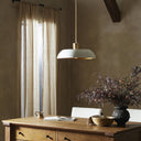 Luxe Walton Pendant - White Aluminum Enamel