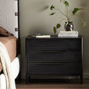 Verity Sydney Large Nightstand - Black Wash Mango W Black Cane